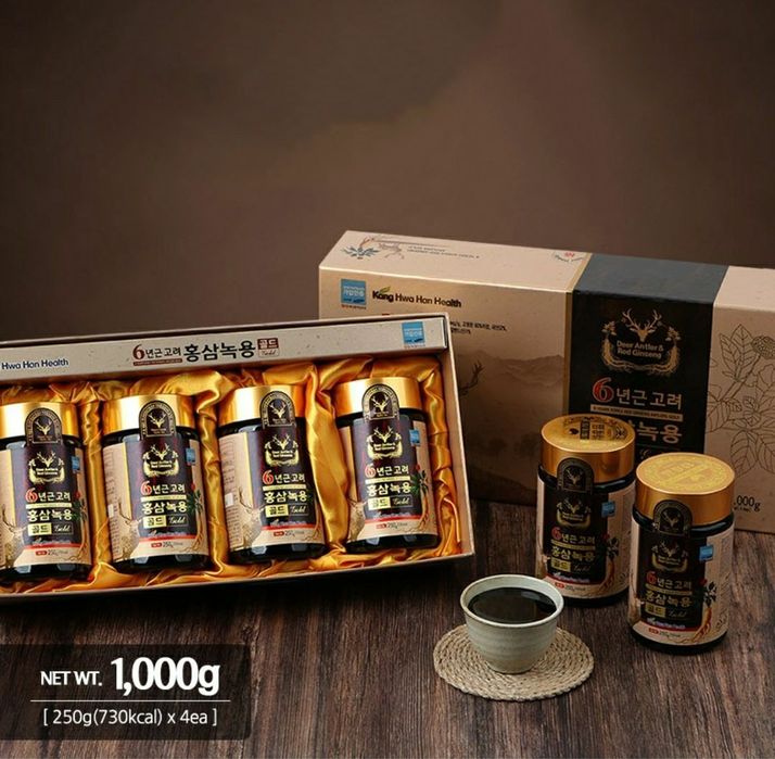 Корея қизил женшени  6 йиллик.Қувватли кийик шохли