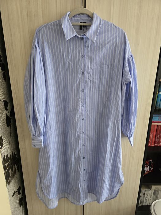 Синя дълга риза Vero moda
