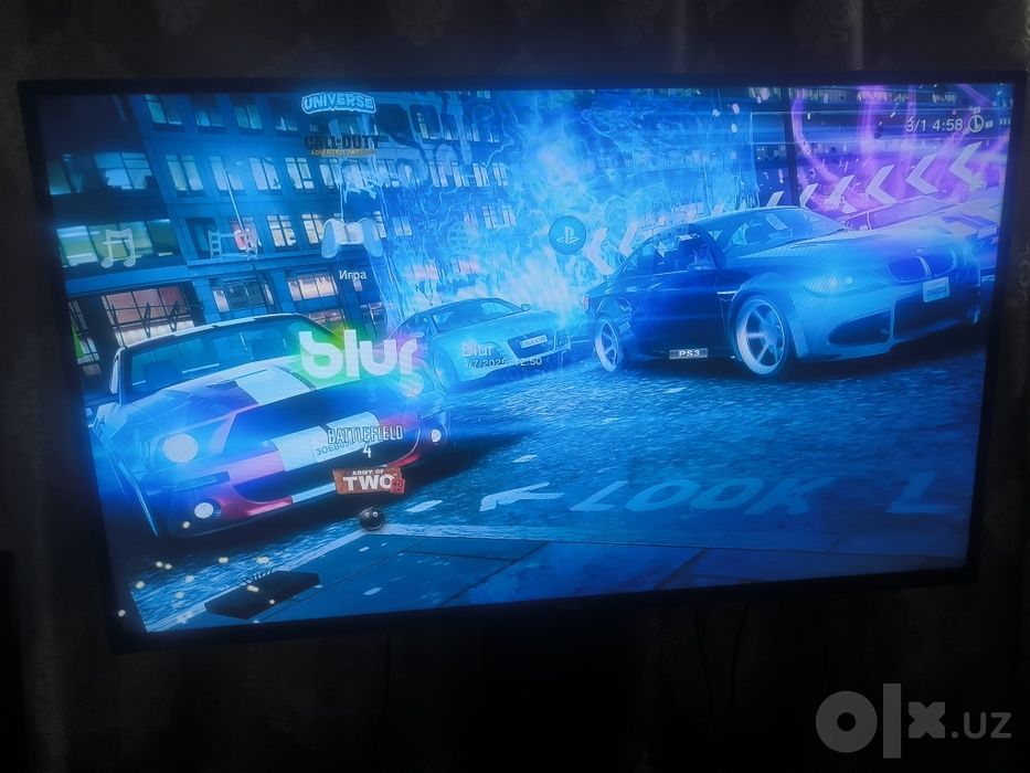 PS3 super slim holati tiniq o'yinlar yozilgan 2 djostik bor