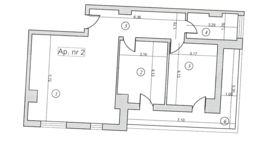Apartament 3 camere – 86 mp utili | Bloc nou | Finisaje la alegere — fotografia 3