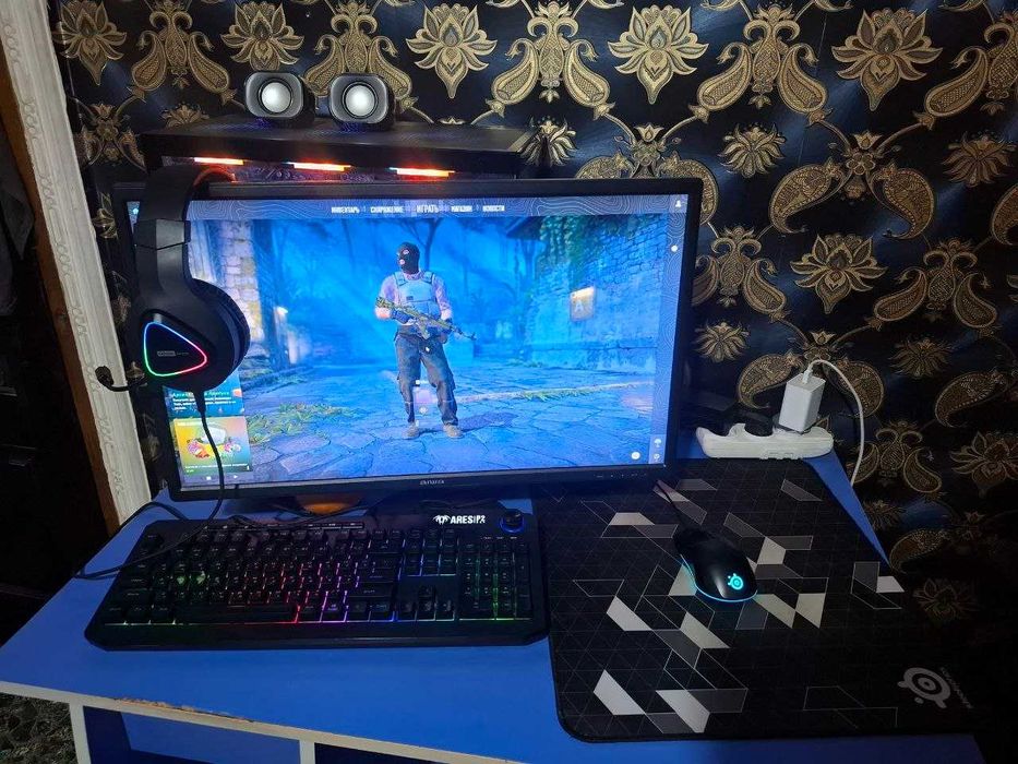 i5-12400F/RTX2060S/OZU 16GB/ nvme2-512/24 monitor/klava-mish-naushnik