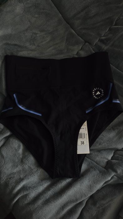adidas by Stella McCartney Black Beachdefender Bikini Bottom Shorts