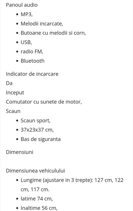 Kart cu Functie Drift si 2 viteze