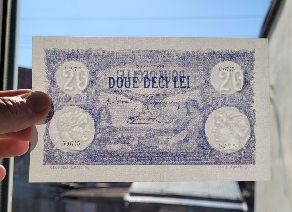 Bancnota 20 lei 1926 rara Bani vechi monede