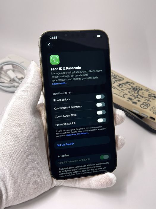 iPhone 13 Pro Max, 256GB, Gold, 100% батерия, КАТО НОВ, ГАРАНЦИЯ!
