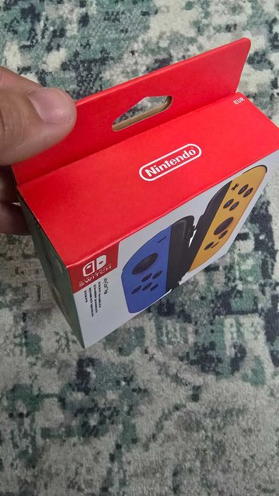 Set 2 joycons Nintendo Switch, noi,  albastru/galben