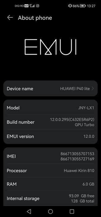 Vand Huawei P40 Lite