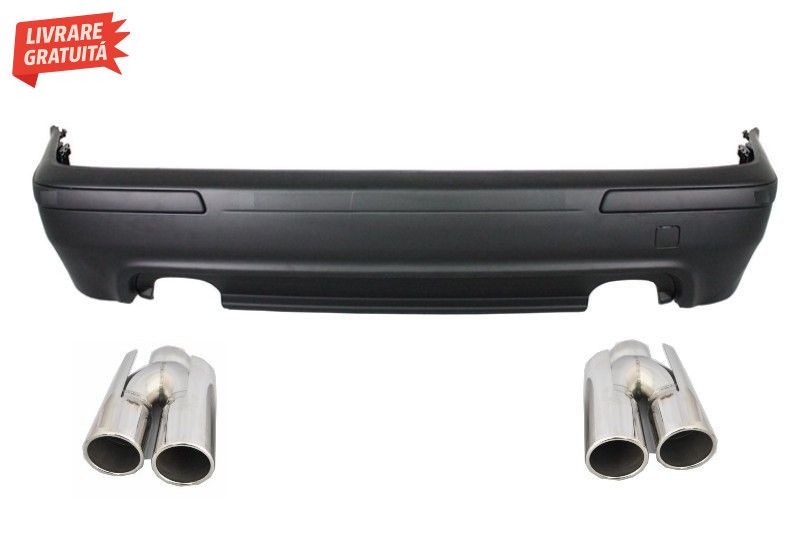 Bara Spate Evacuare Dubla BMW Seria 5 E39 (1995-2003) cu Tobe Ornament
