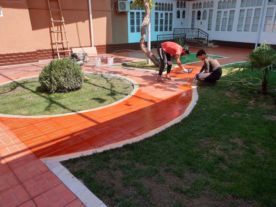 Очистка брусчатки