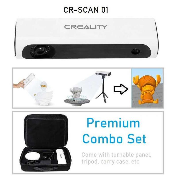 Scanner 3d   creality cr-scan 01 nou la cutie  kit cu toate accesorile