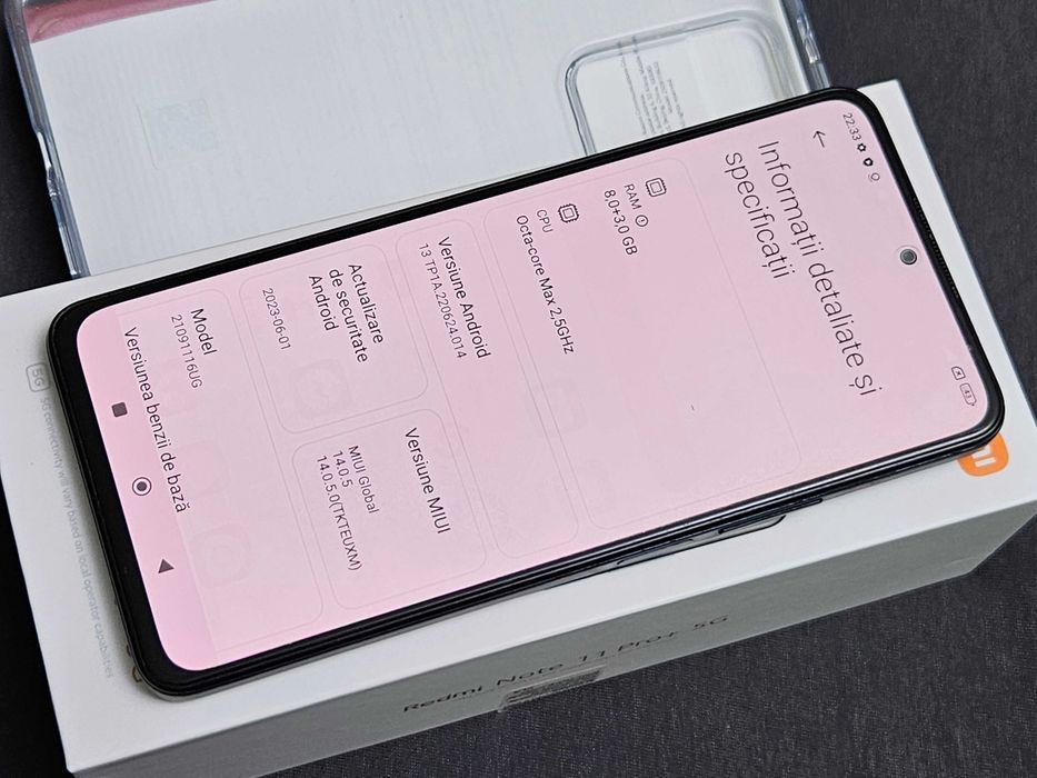 Xiaomi Redmi Note 11 Pro+ 5G 256Gb , Ram 8+3Gb impecabil Dual