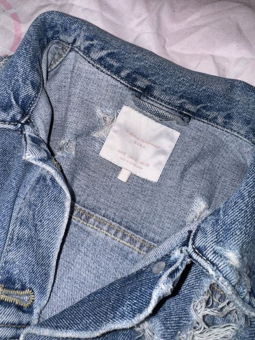 Дълго дънково яке Zara