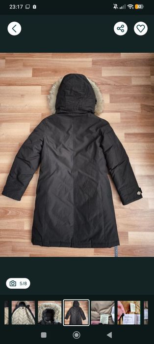 Parka copii Woolrich puf și pene 10 ani