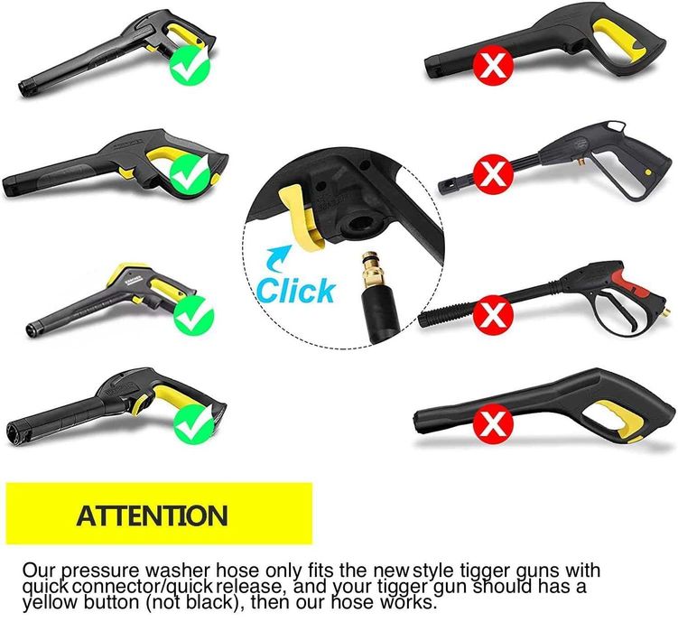 Маркуч за водоструйка Karcher дължина 10м 15м с бърза връзка