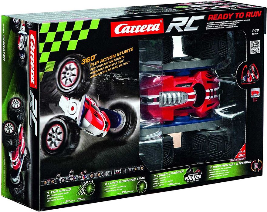 Кола с дистанционно Carrera Turnato Преобръщаща се 20км/ч 1:16