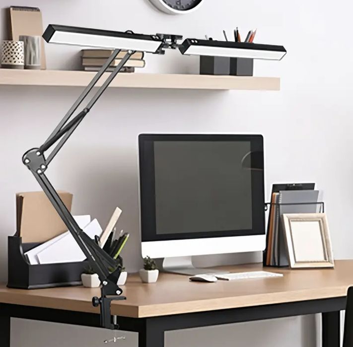 Сверхширокая двойная светодиодная настольная лампа