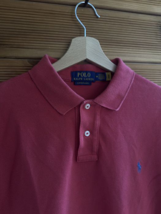 Оригинална мъжка тениска с яка Polo Ralph Lauren Custom Slim Fit (Размер M)