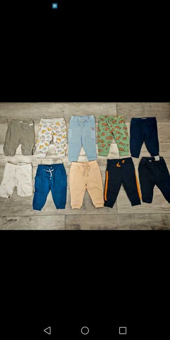 Vând lot pantaloni bebe 74-80