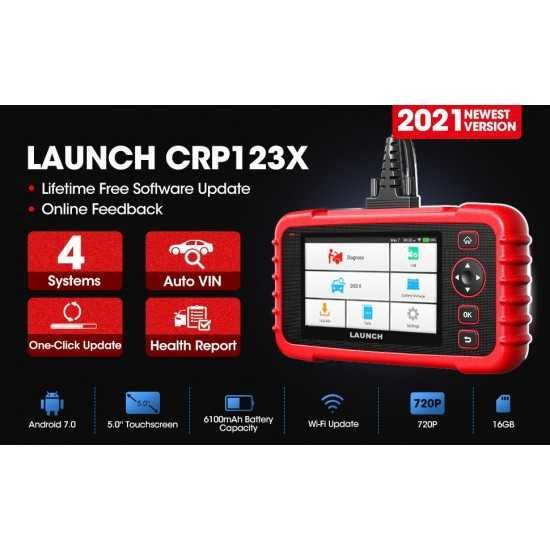 Автодиагностика LAUNCH CRP123X+доживотни безплатни ъпдейти