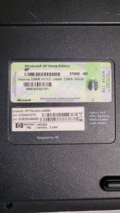 Лаптоп HP  ZV 6000