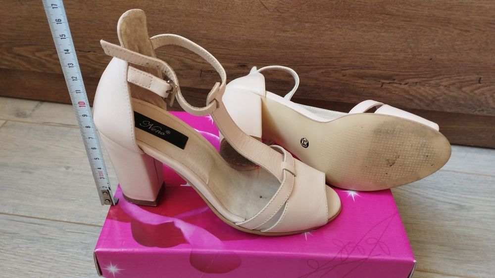 Sandale piele nude 34