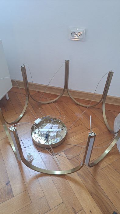 Candelabru LED PERQUENO Metal Auriu