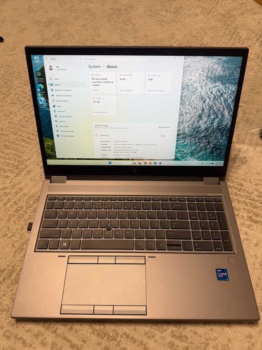 HP ZBook Fury 15 G8 / i7-11850H / 16GB / NVidia T1200 4GB / SSD 512GB – NOU