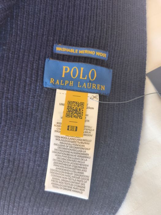 Мъжки шал шапка и ръкавици  Polo Ralph Lauren Merino woоl