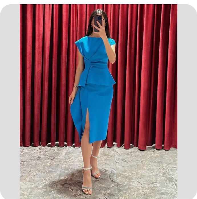 Платье ментолового цвета 44-46 р