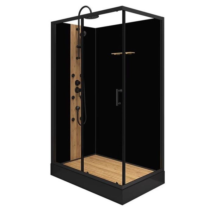 Vand cabina dus cu bambus