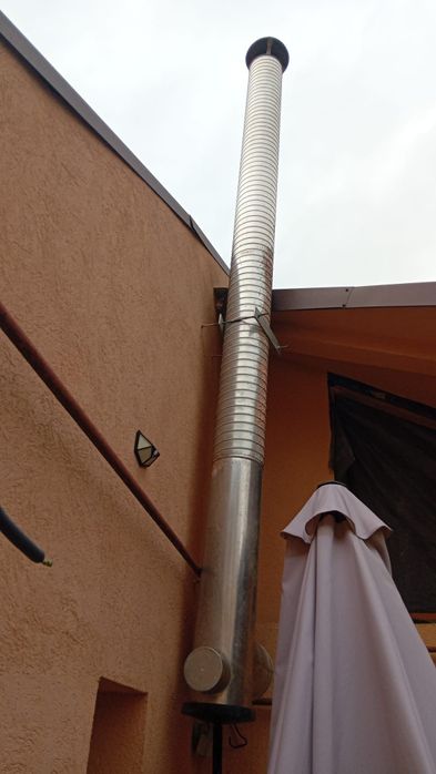 Vând horn inox / coș fum