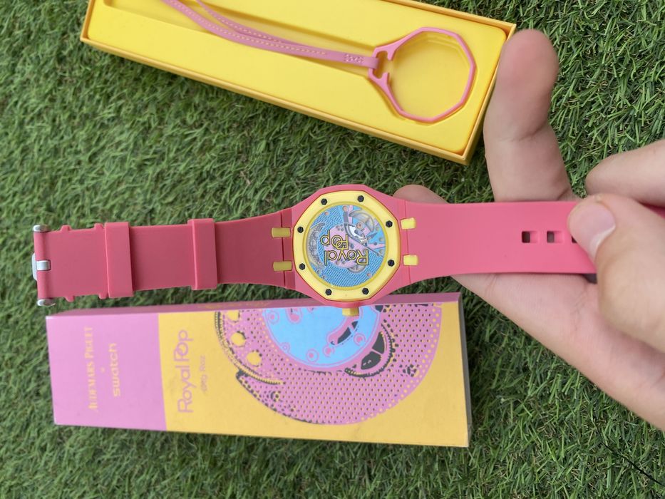 Audemars piguet x swatch Otg Roz ~ Full Box ~ Livrare cu verificare ~ Brǎțarǎ cadou