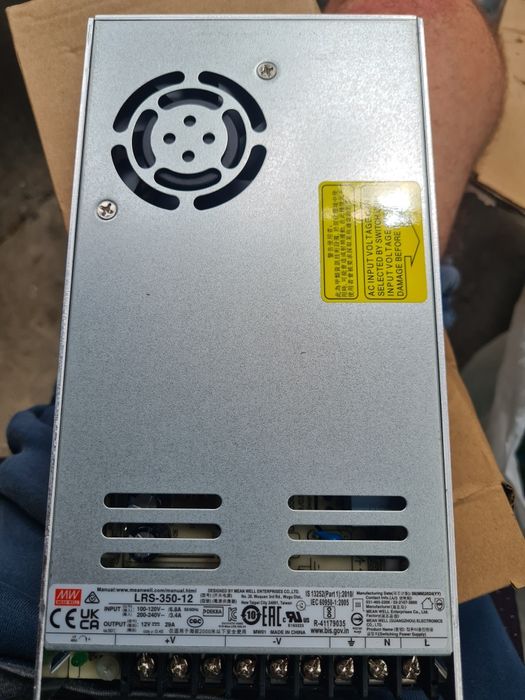 Sursă alimentare Mean Well LRS-350-12 12V 29A 350W – NOUĂ