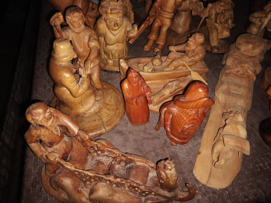 Деревянные фигурки, персонажи сказок. Ручная работа.