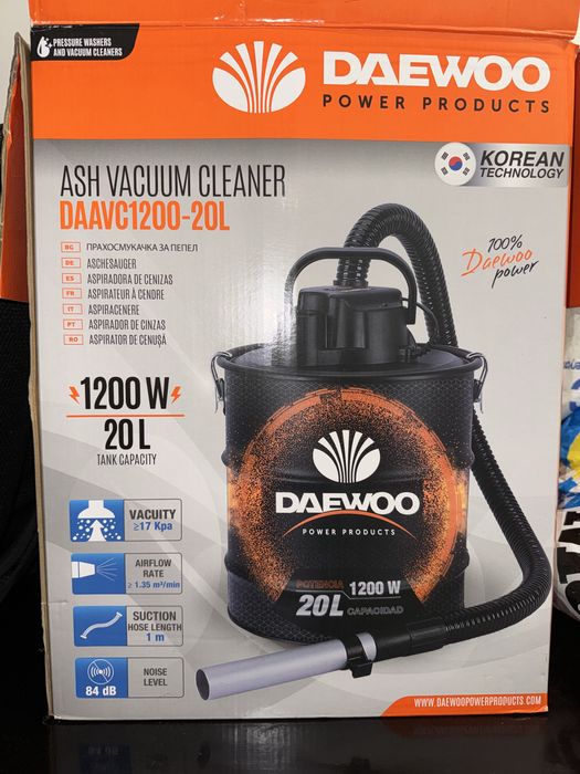 Прахосмукачка за пепел и прах 1200W 20л DAAVC1200 DAEWOO