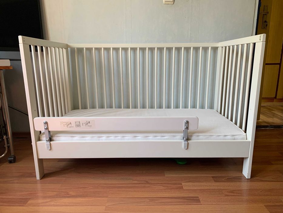 Сет бебешко легло IKEA GULLIVER, матрак VYSSA - 8 см + обиколник