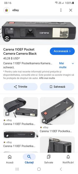 Vand aparat foto Carena 110 EF