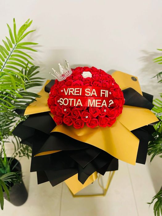 Buchete din trandafiri de sapun pe comanda