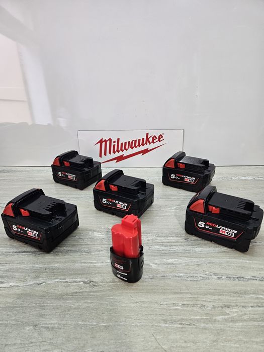Milwaukee Батерии 18V.5Ah,12V.2Ah.