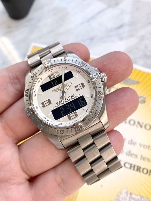 Ceas Breitling Aerospace Chronometre Titanium schimb cu omega tudor iwc
