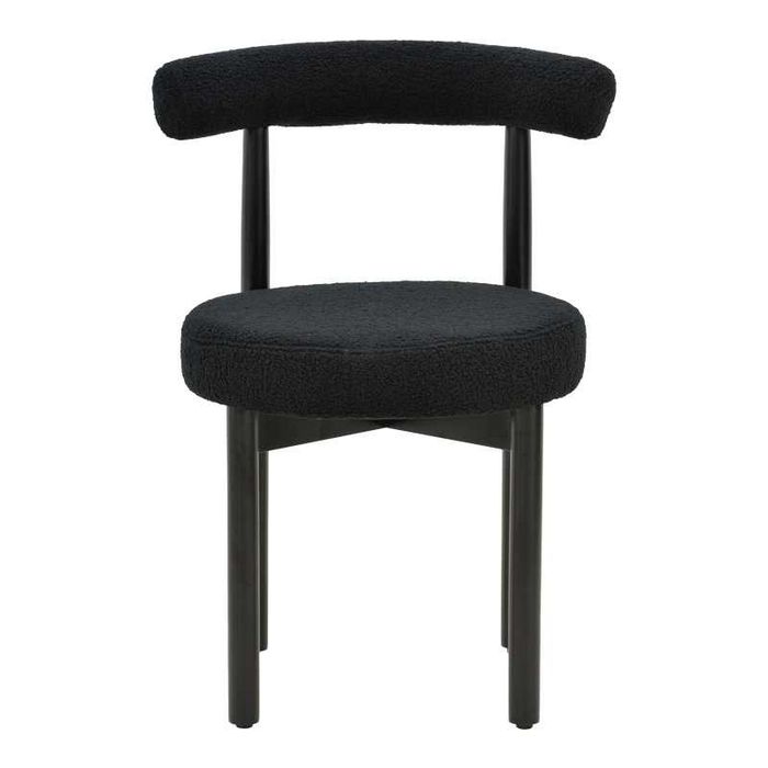 Стол, Fenza, Орех, Черен, Дърво, 60х54х75см.