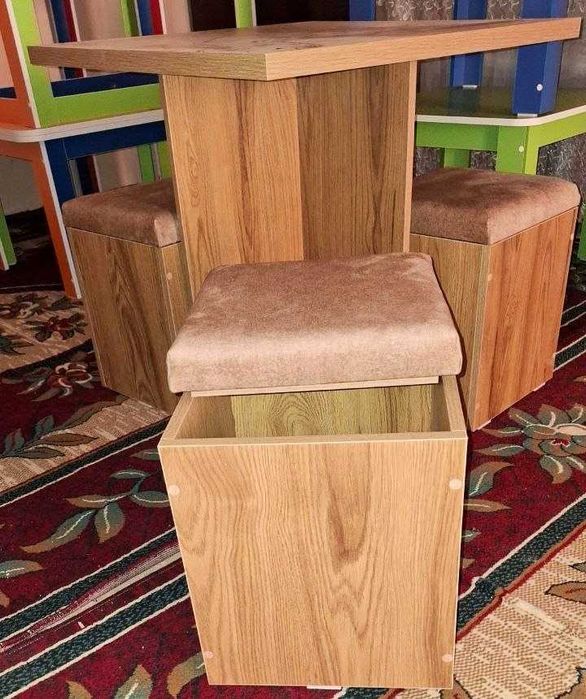 Стол + Стул 4х1 из ЛДСП Новый, Stol va Stul, Yangi