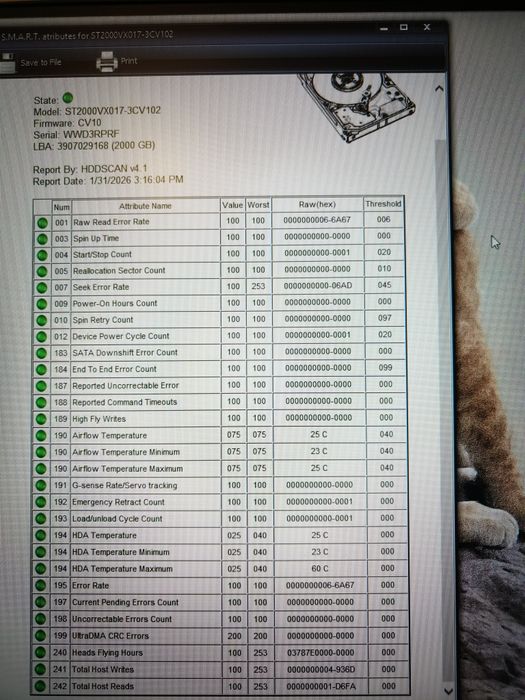 Hdd Seagate Skyhawk 2tb