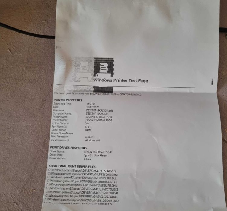 Imprimanta Epson LX 300