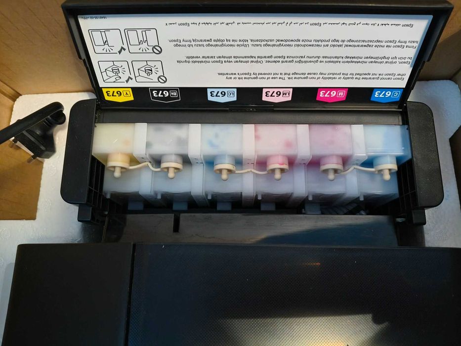 Imprimanta InkJet Color Epson EcoTank L805 CISS, A4, Wireless