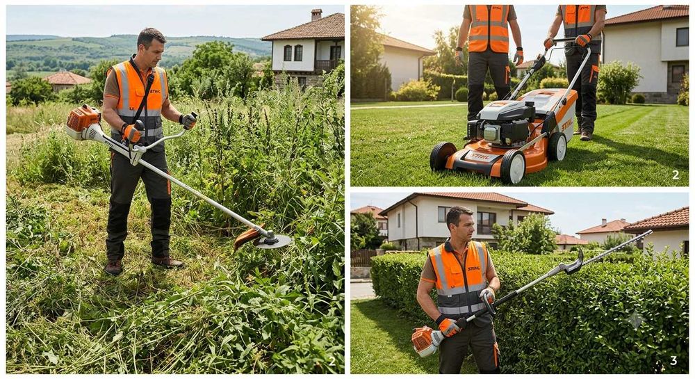 Професионално почистване на дворове и парцели – Русе – Техника Stihl