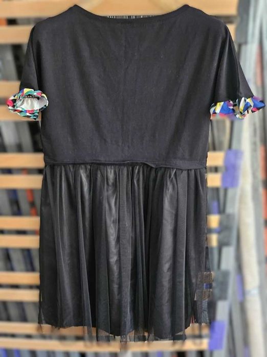 Черна РОКЛЯ  с тюл L/ XL