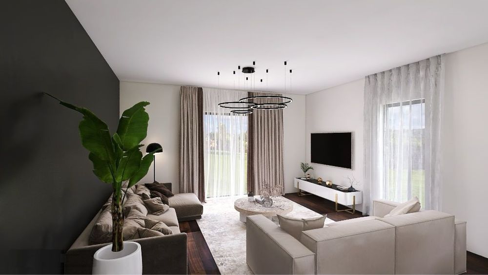 Casă NZeB pentru familie, 118 mp + caștig mansarda 80 mp, teren 500 mp