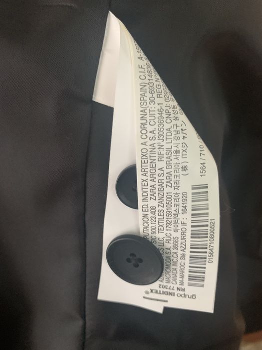 Блейзър от костюм ZARA, Мъжко черно сако ЗАРА, Размер 52