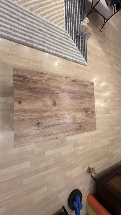 Masa de cafea /lamn si fier 90x60x43